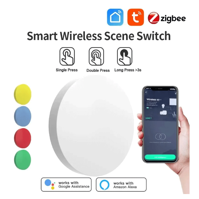 Home Assistant Tuya - Interruttore Wireless Intelligente Tuya ZigBee, Controllo