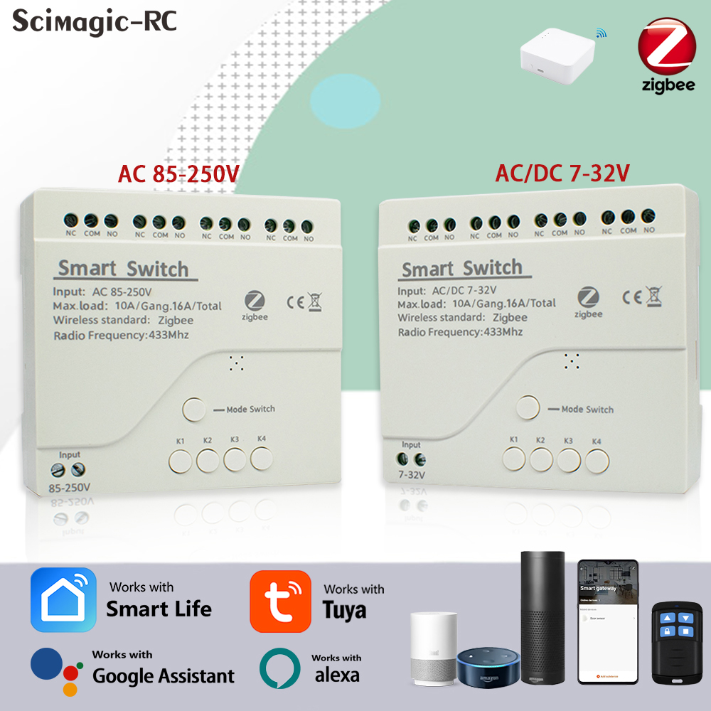 4CH Zigbee Tuya Smart Home mod - Home Assistant Tuya recensione e prezzo