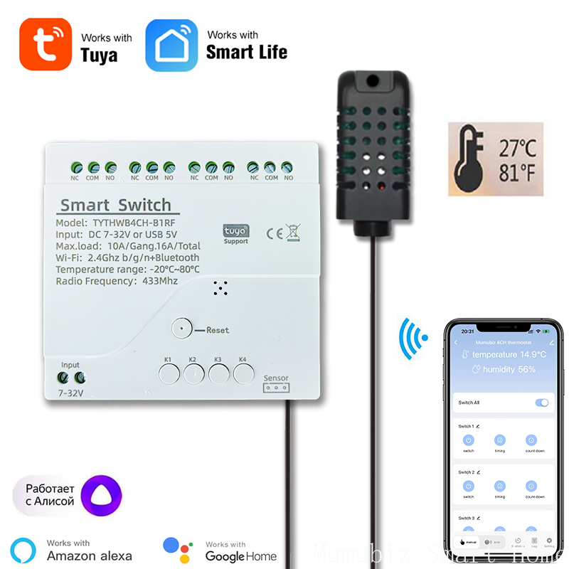 Tuya Smart 7-32V WiFi Relè a 4 - Tuya 4 Channel recensione e prezzo
