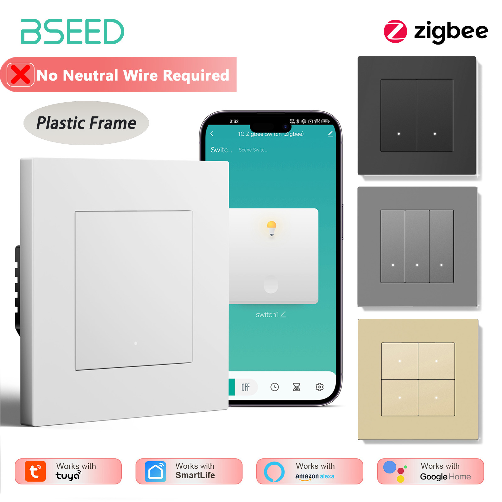 BSEED Interruttore Luce Smart  - Tuya 4 Channel recensione e prezzo