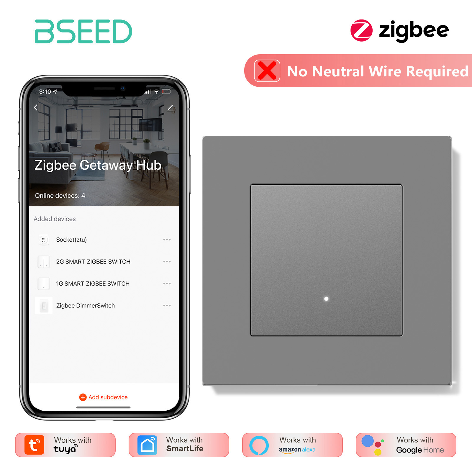 BSEED Interruttore Luce Smart  - Tuya 4 Channel recensione e prezzo